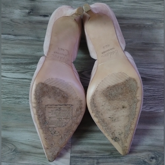 Boden Adrianna Pink / Blush Suede Stiletto Pumps Size 40.5 US 9 - Picture 4 of 5
